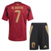 Maillot de Supporter Belgique De Bruyne 7 Domicile Euro 2024 Pour Enfant